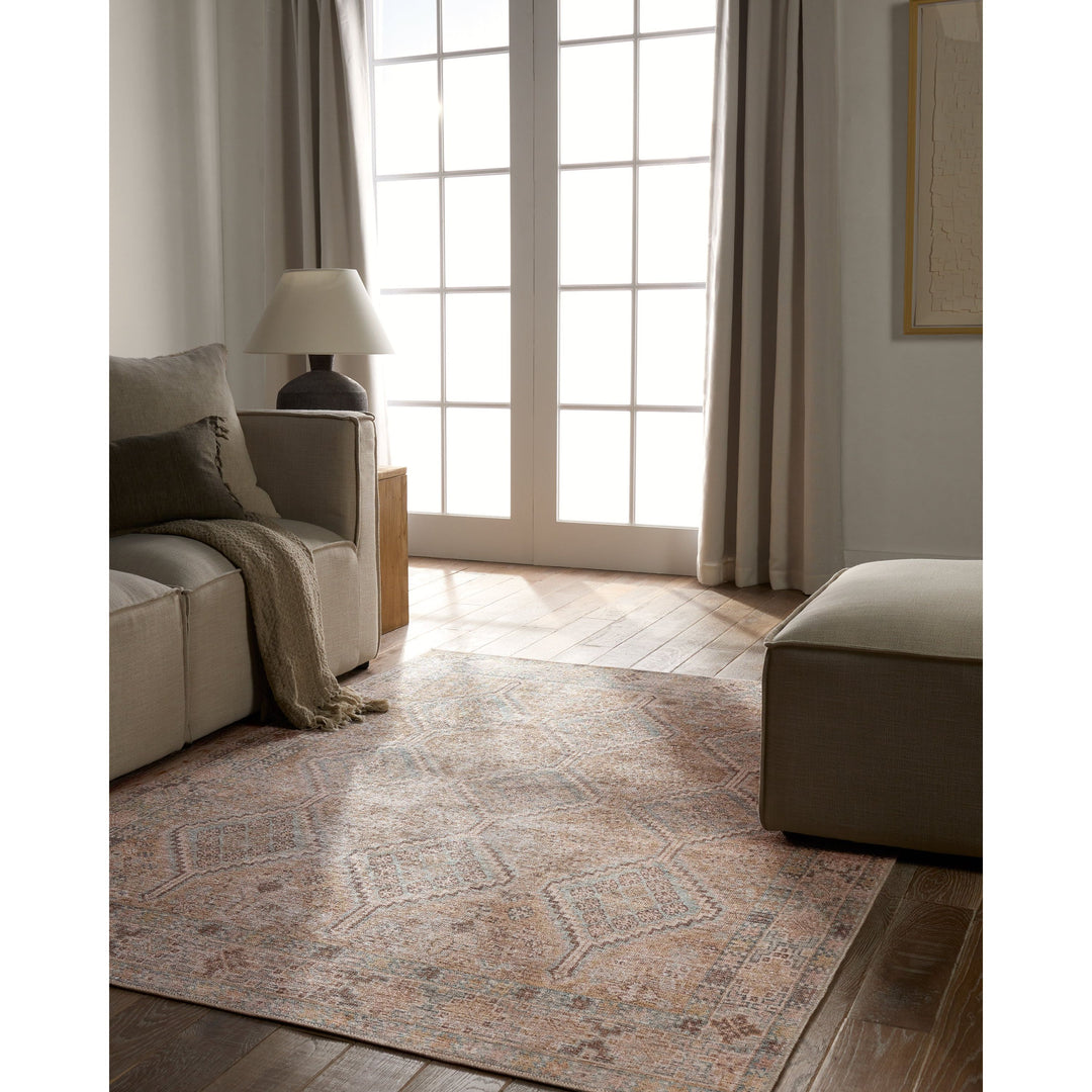 Jaipur Living Marquesa Performance Washable Trellis Brown/Tan Area Rug (7'6"X9'6")