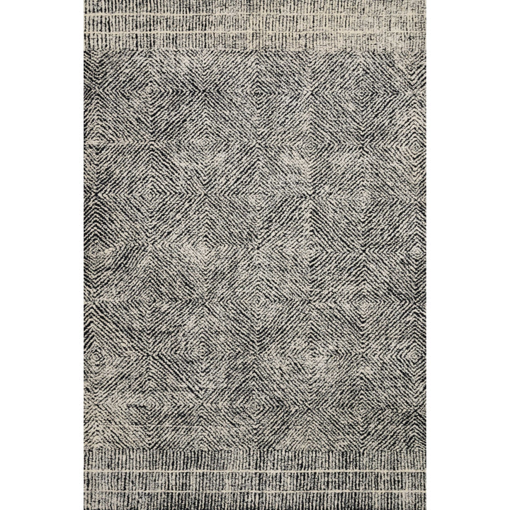 Loloi Kopa Black / Ivory 3'-6" x 5'-6" Accent Rug