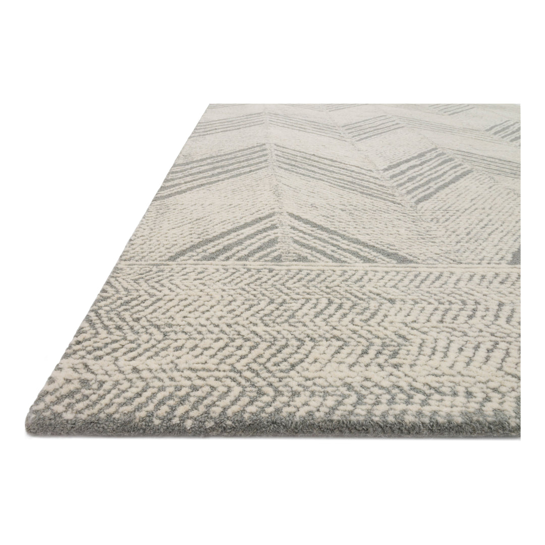 Loloi Kopa Grey / Ivory 3'-6" x 5'-6" Accent Rug