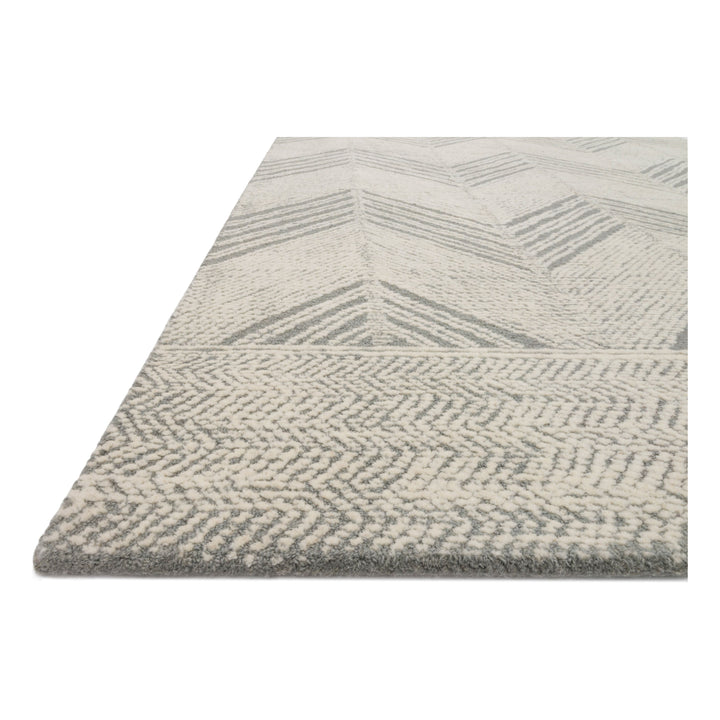 Loloi Kopa Grey / Ivory 3'-6" x 5'-6" Accent Rug