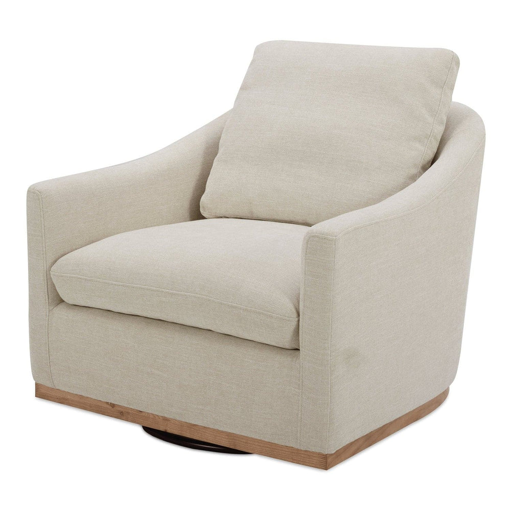 Linden Swivel Chair-Moes-MOE-KQ-1029-34-Lounge ChairsBeige-2-France and Son