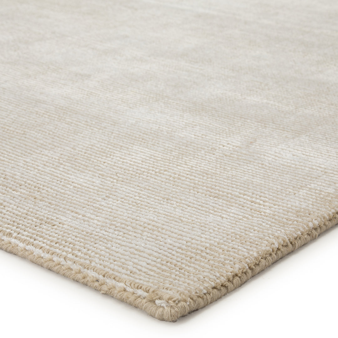 Jaipur Living Kelle Handmade Solid White/ Beige Runner Rug (2'6"X8')