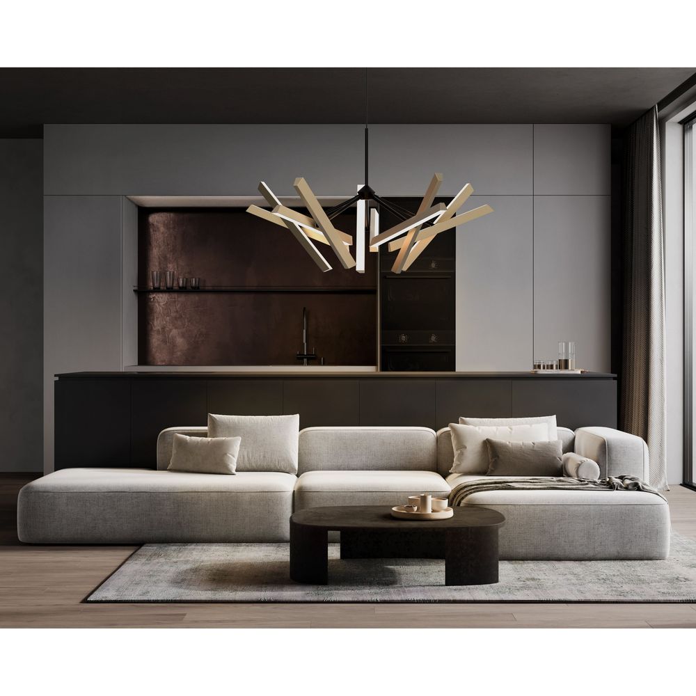 Chandeliers Konnect Chandelier PL10 - Gold
