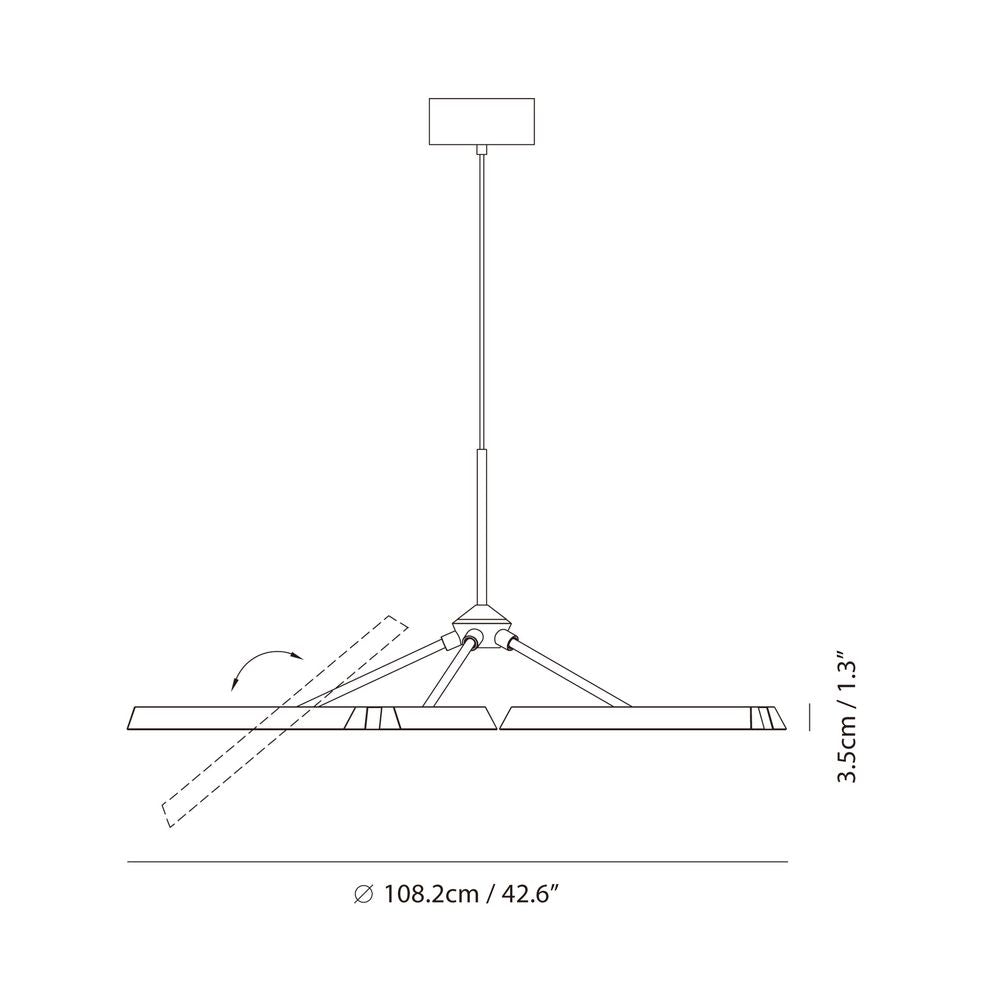 Konnect Chandelier PL10 - Gold