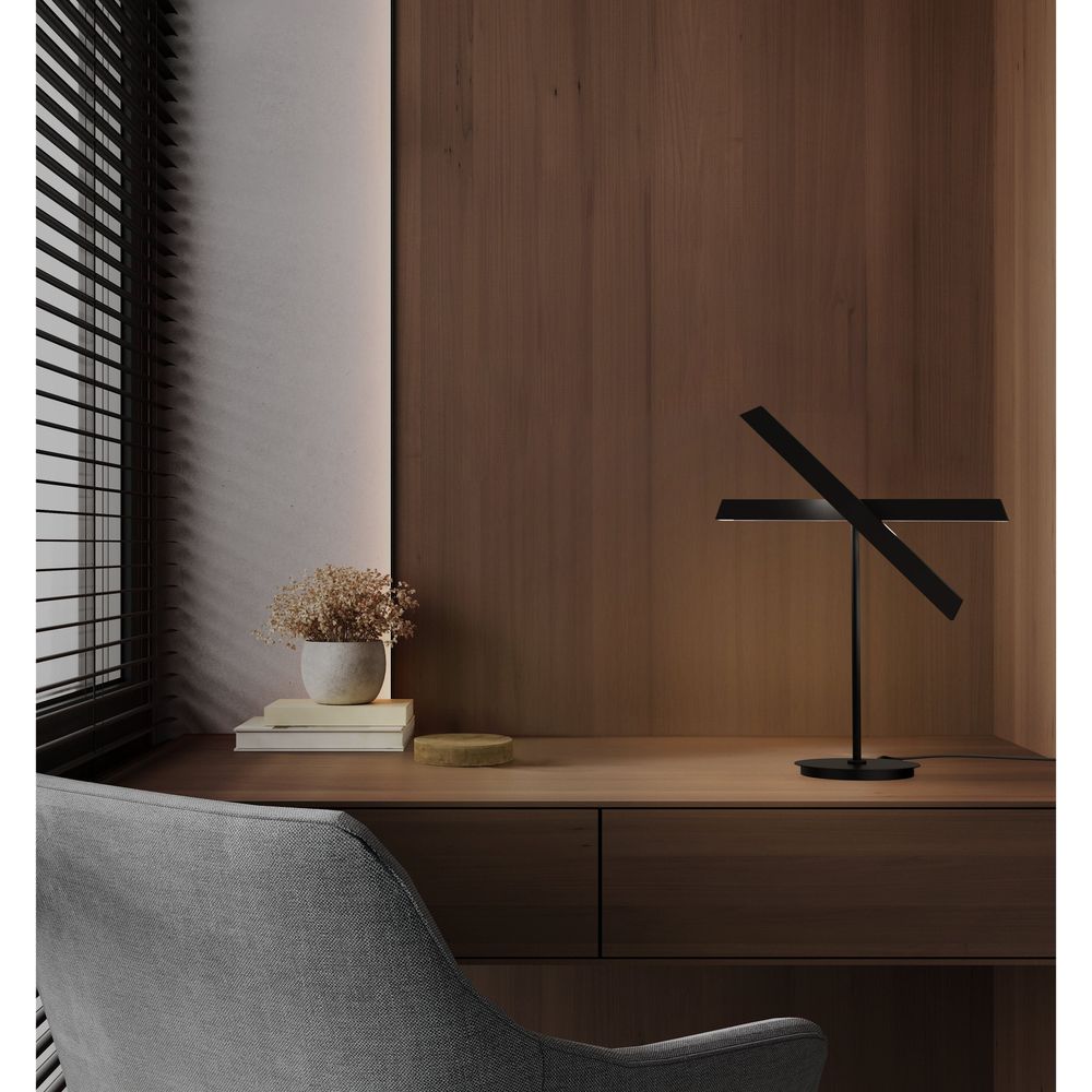 Table Lamps Konnect Table Lamp - Matt Black - Steel, Pc