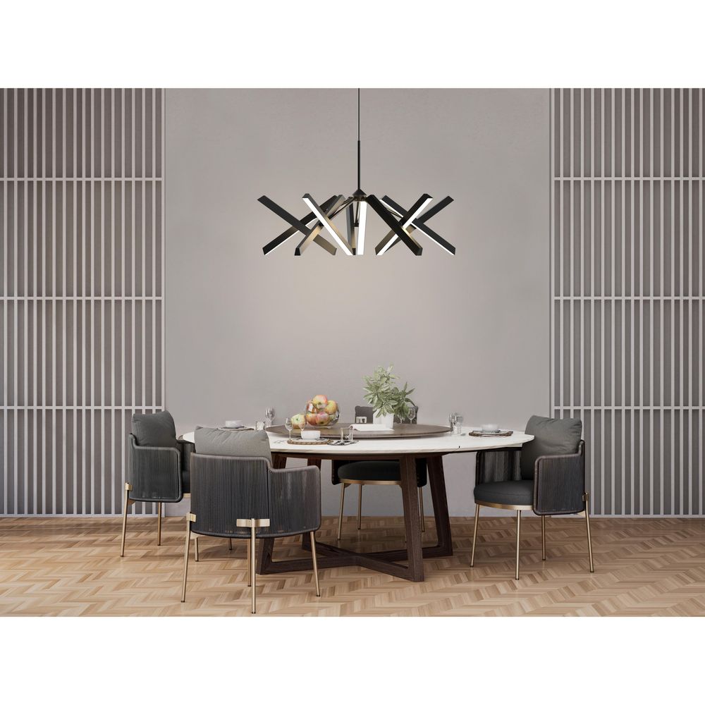 Chandeliers Konnect Chandelier PL10 - Matt Black