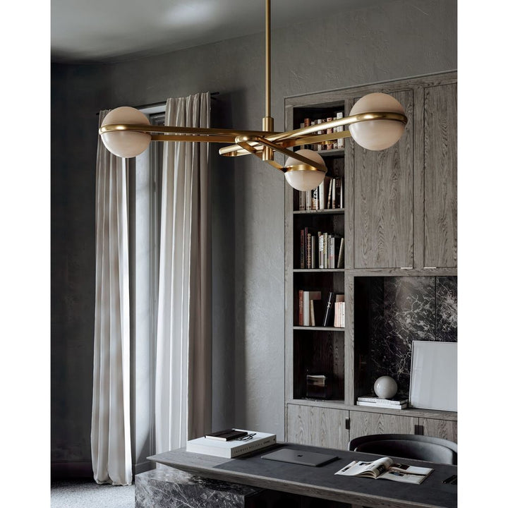 Chandeliers Kyomi Chandelier - Vintage Brass 6 Lights