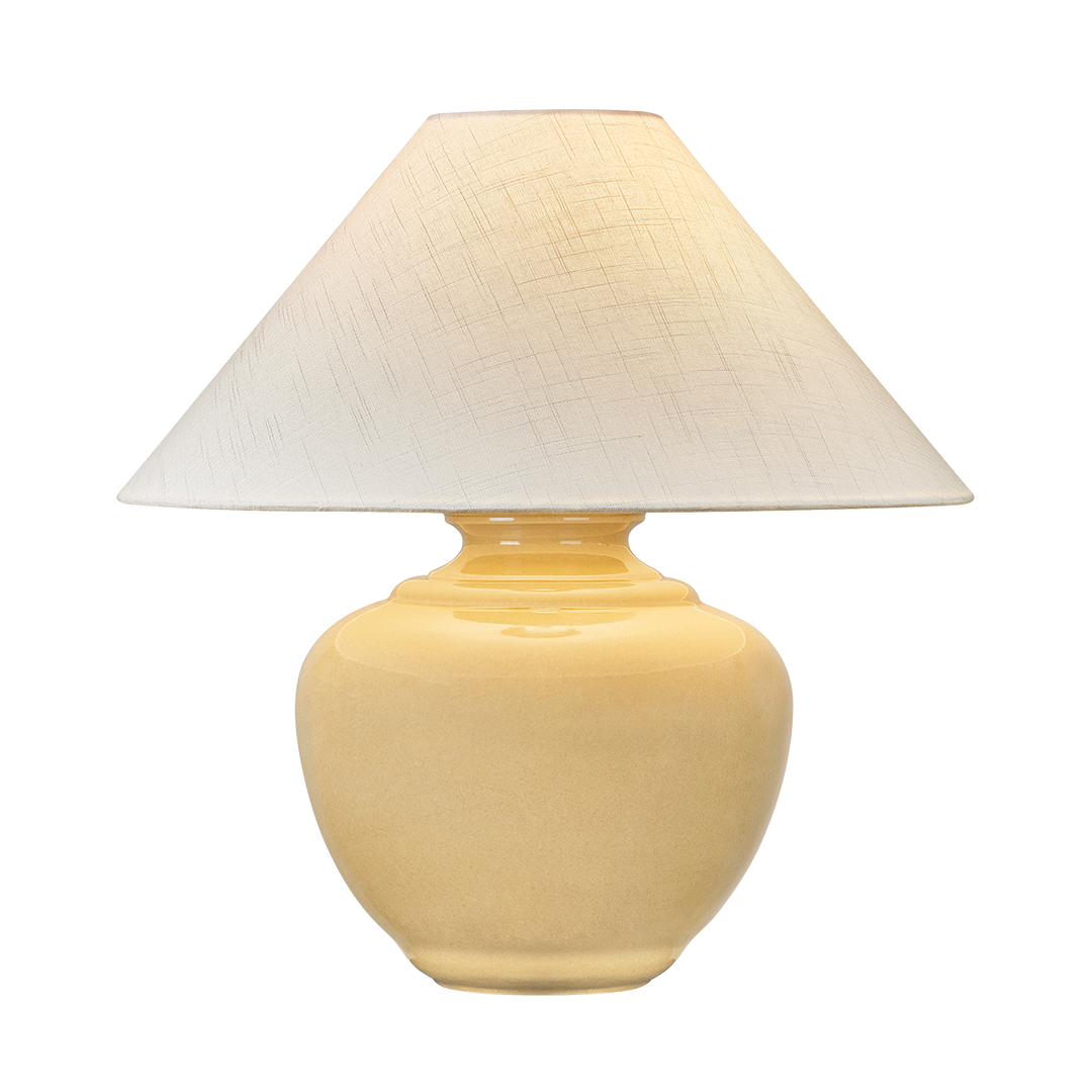 French Ridge Table Lamp - Aged Brass / Ceramic Dijon Wash