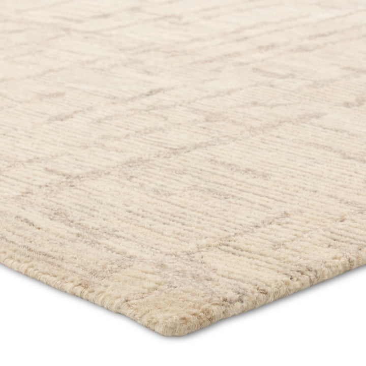 Jaipur Living Herculean Handmade Striped Taupe/Cream Area Rug (9'X12' Rectangle)