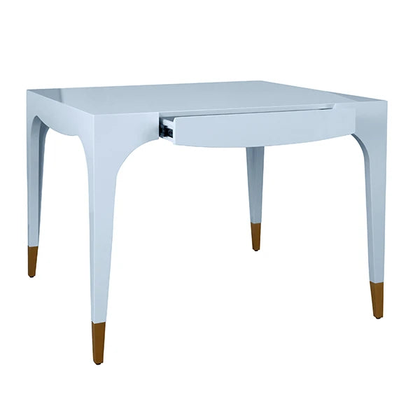 Lacey Square Tapered Leg, Two Drawer Game Table