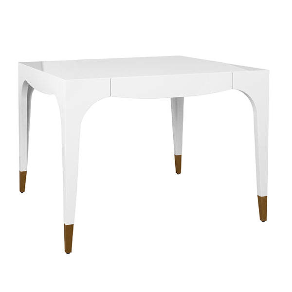 Lacey Square Tapered Leg, Two Drawer Game Table