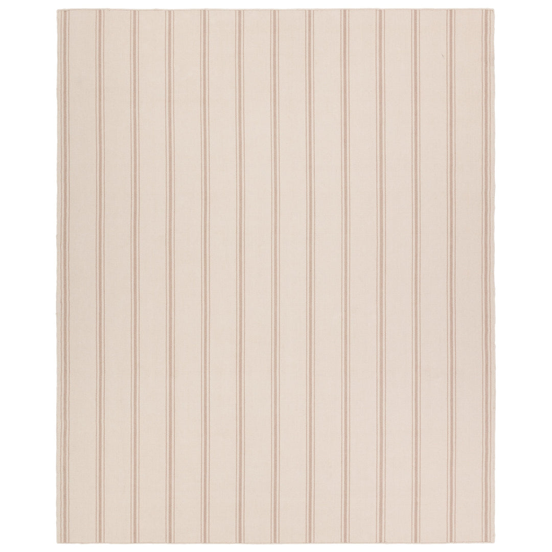 Barclay Butera by Jaipur Living Memento Handmade Indoor/Outdoor Striped Cream/ Beige Area Rug (9'X12')