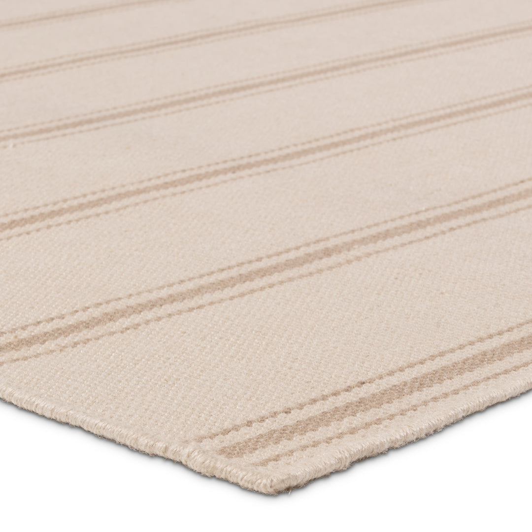 Barclay Butera by Jaipur Living Memento Handmade Indoor/Outdoor Striped Cream/ Beige Area Rug (9'X12')