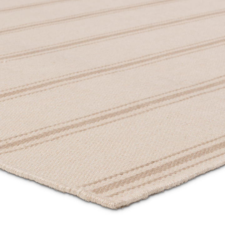 Barclay Butera by Jaipur Living Memento Handmade Indoor/Outdoor Striped Cream/ Beige Area Rug (6'X9')