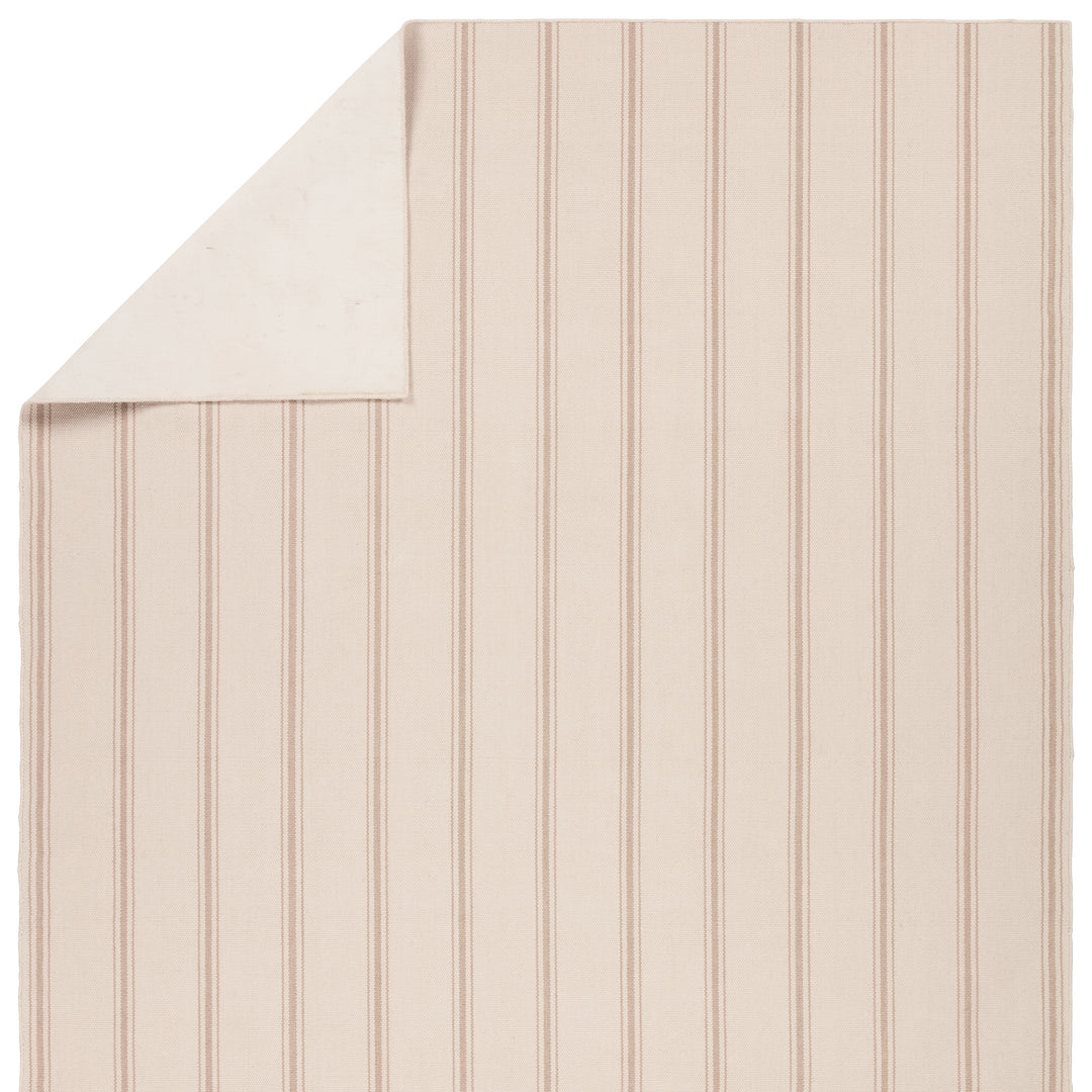 Barclay Butera by Jaipur Living Memento Handmade Indoor/Outdoor Striped Cream/ Beige Area Rug (9'X12')