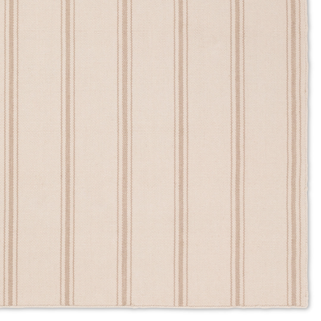 Barclay Butera by Jaipur Living Memento Handmade Indoor/Outdoor Striped Cream/ Beige Area Rug (9'X12')