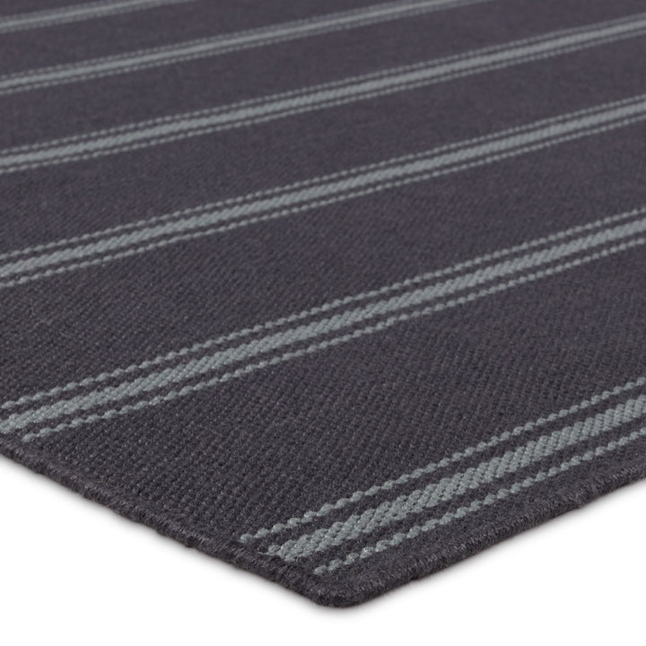 Barclay Butera by Jaipur Living Memento Handmade Indoor/Outdoor Striped Navy/ Light Blue Area Rug (2'X3')