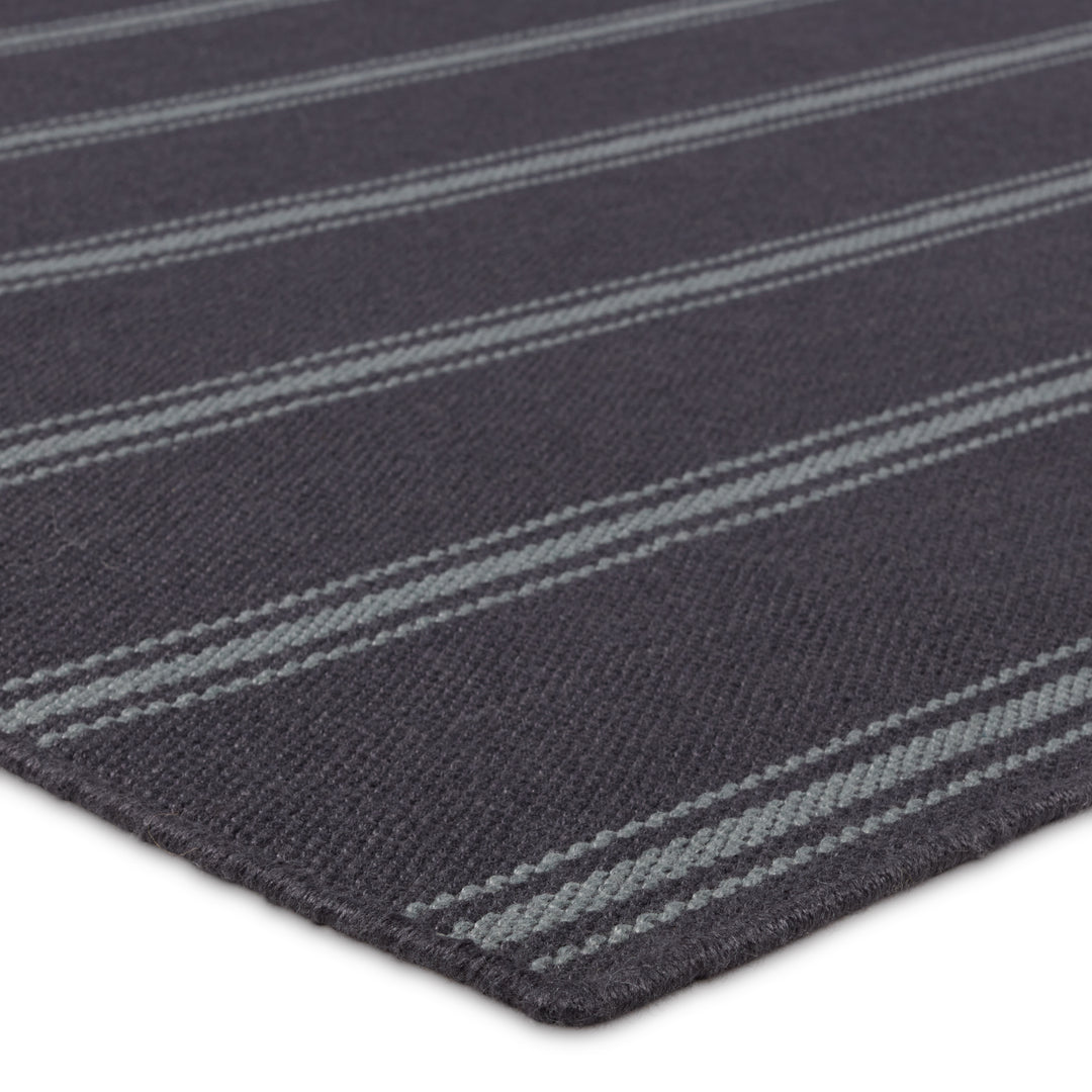 Barclay Butera by Jaipur Living Memento Handmade Indoor/Outdoor Striped Navy/ Light Blue Area Rug (8'X10')