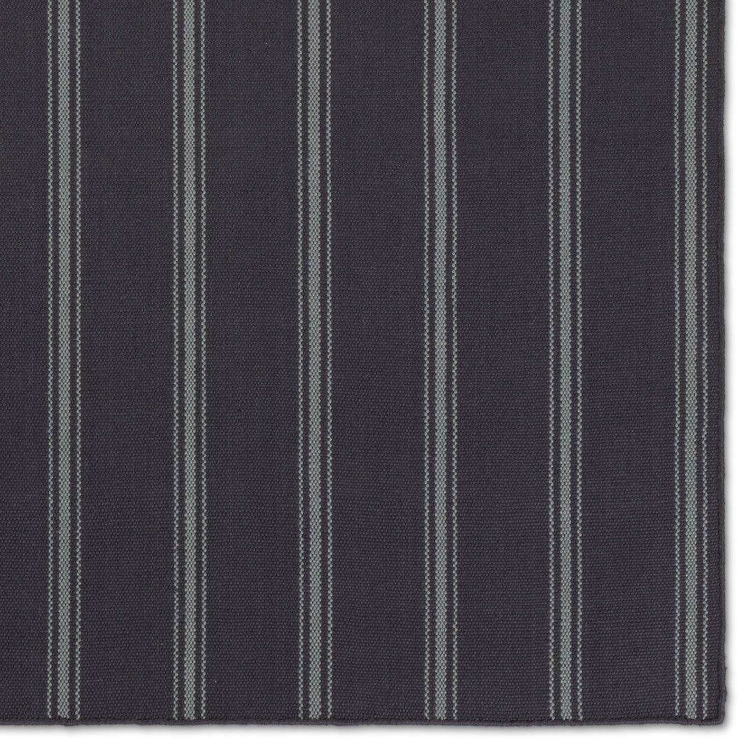 Barclay Butera by Jaipur Living Memento Handmade Indoor/Outdoor Striped Navy/ Light Blue Area Rug (2'X3')