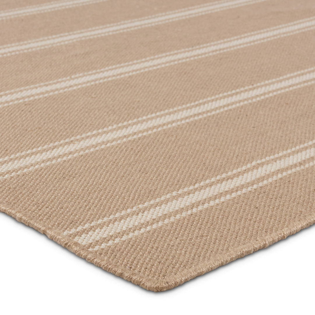 Barclay Butera by Jaipur Living Memento Handmade Indoor/Outdoor Striped Beige/ Ivory Area Rug (6'X9')