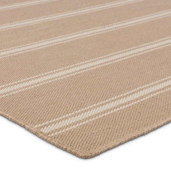 Barclay Butera by Jaipur Living Memento Handmade Indoor/Outdoor Striped Beige/ Ivory Area Rug (6'X9')