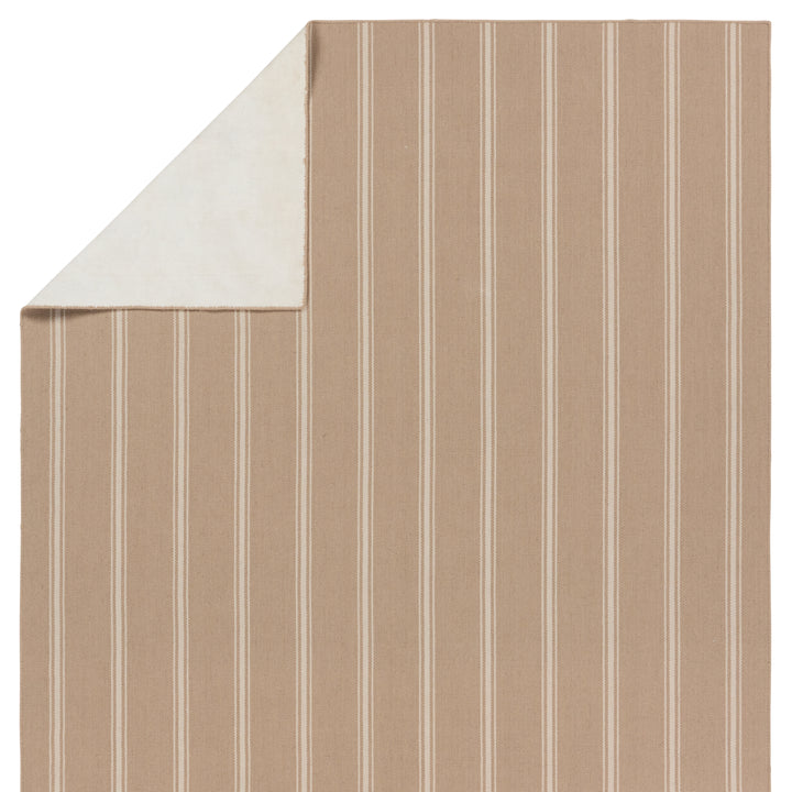 Barclay Butera by Jaipur Living Memento Handmade Indoor/Outdoor Striped Beige/ Ivory Runner Rug (3'X8')