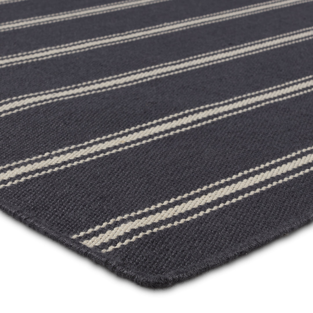 Barclay Butera by Jaipur Living Memento Handmade Indoor/Outdoor Striped Navy/ Ivory Runner Rug (3'X8')