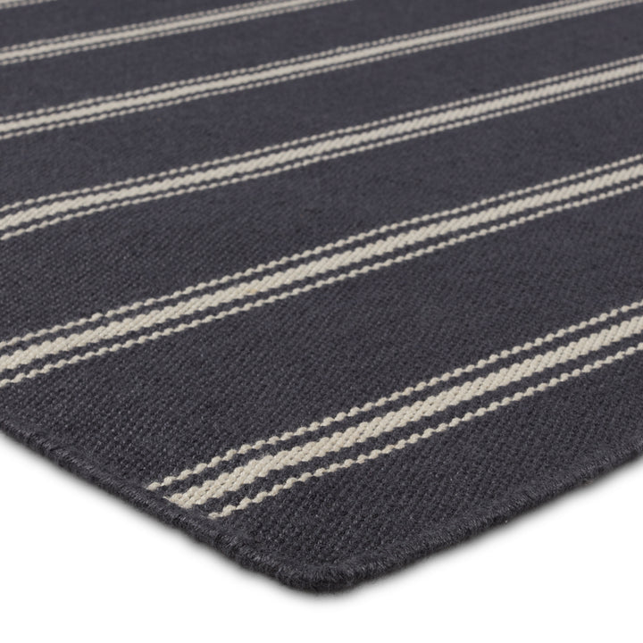 Barclay Butera by Jaipur Living Memento Handmade Indoor/Outdoor Striped Navy/ Ivory Area Rug (6'X9')