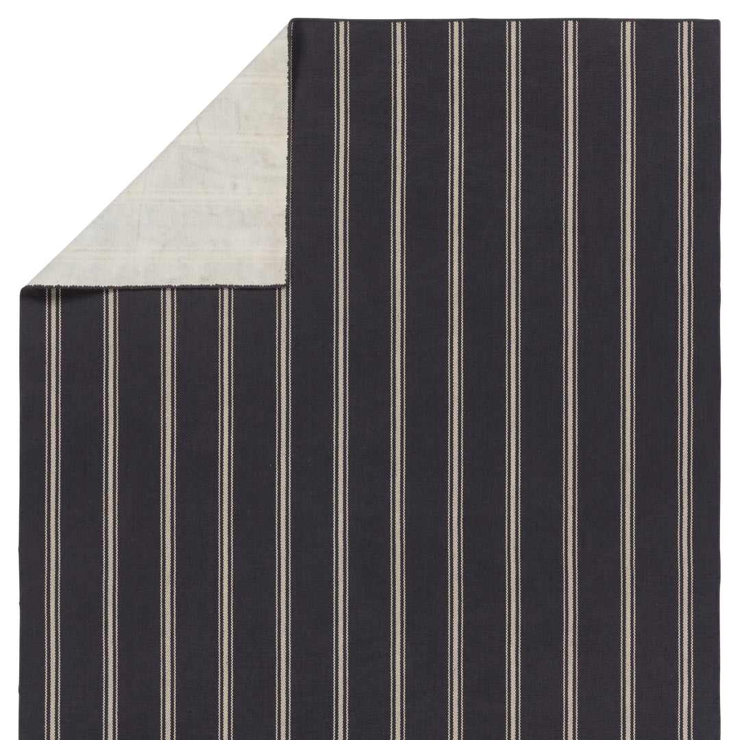 Barclay Butera by Jaipur Living Memento Handmade Indoor/Outdoor Striped Navy/ Ivory Runner Rug (3'X8')