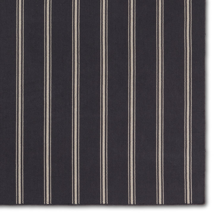 Barclay Butera by Jaipur Living Memento Handmade Indoor/Outdoor Striped Navy/ Ivory Runner Rug (3'X8')