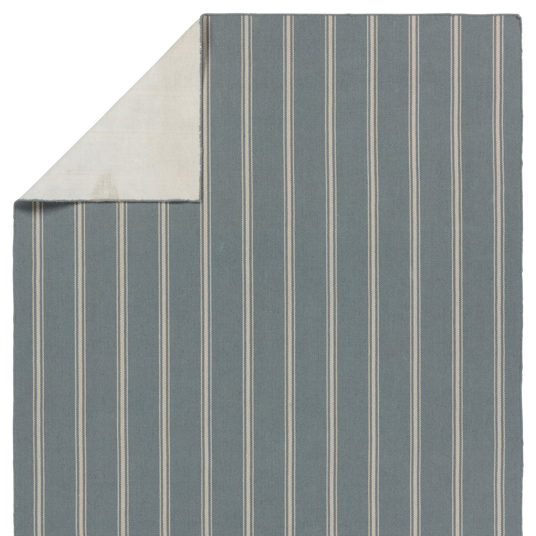 Barclay Butera by Jaipur Living Memento Handmade Indoor/Outdoor Striped Slate/ Ivory Area Rug (8'X10')