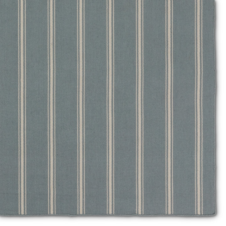 Barclay Butera by Jaipur Living Memento Handmade Indoor/Outdoor Striped Slate/ Ivory Area Rug (8'X10')