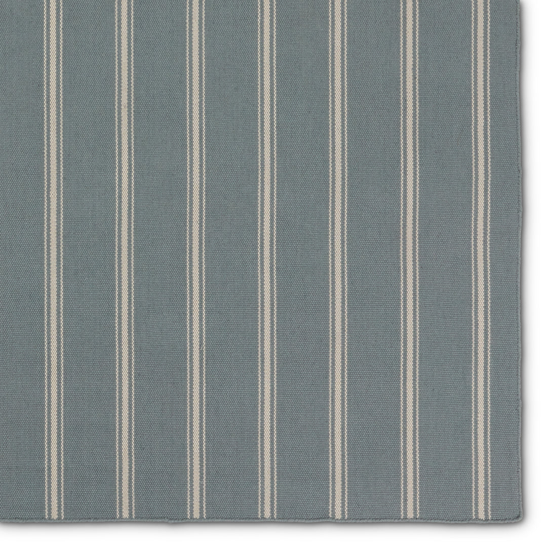 Barclay Butera by Jaipur Living Memento Handmade Indoor/Outdoor Striped Slate/ Ivory Area Rug (2'X3')