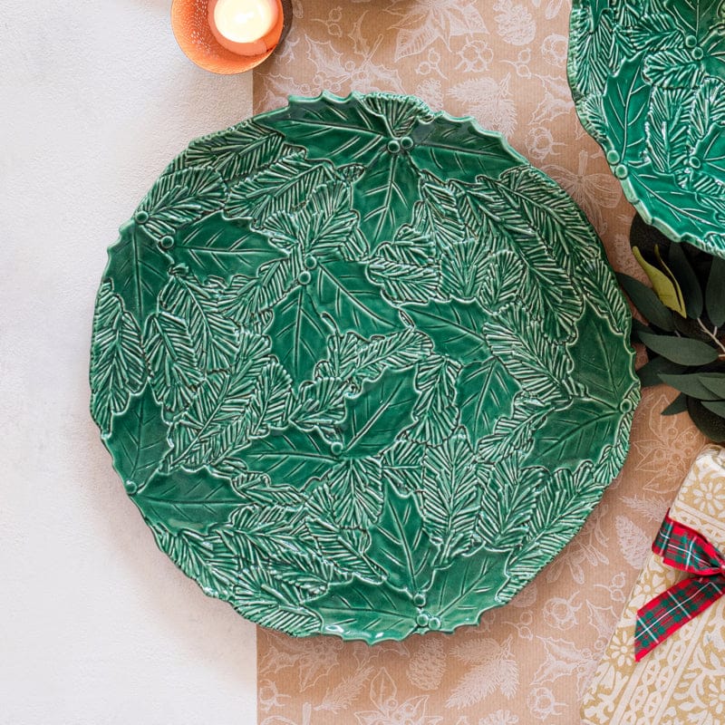 Lastra Holiday Figural Round Platter