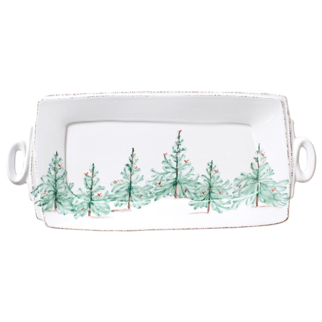 Lastra Holiday Handled Rectangular Platter - Default Title