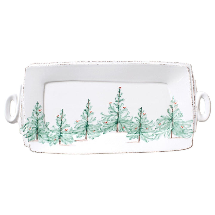 Lastra Holiday Handled Rectangular Platter - Default Title