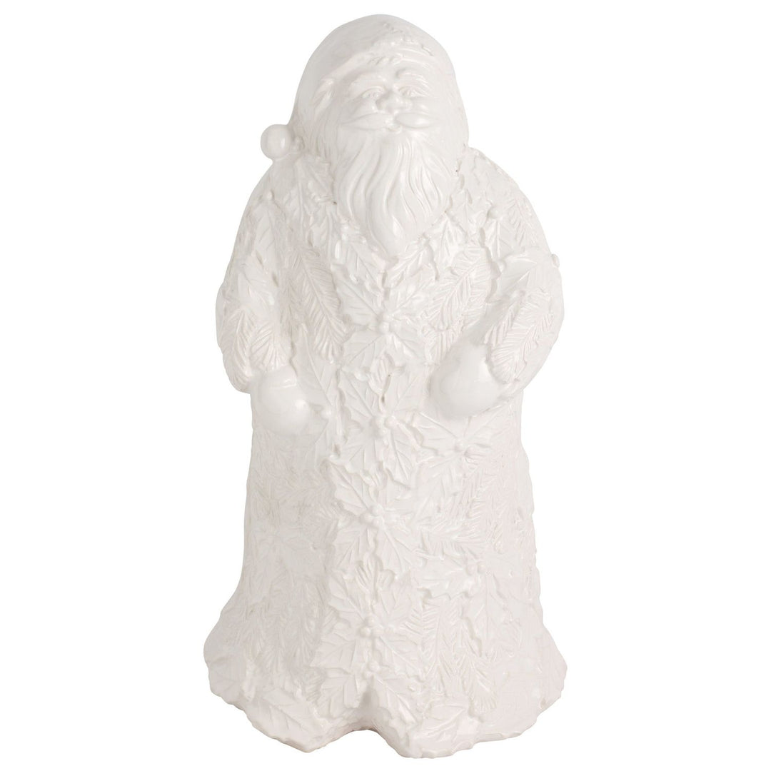 Lastra Holiday Figural Santa with Foliage - Default Title