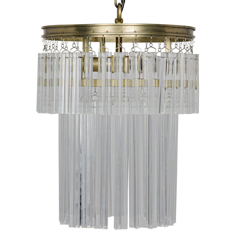 Toby Chandelier, Antique Brass and Crystal-Noir-NOIR-LAMP602MB-Chandeliers-1-France and Son