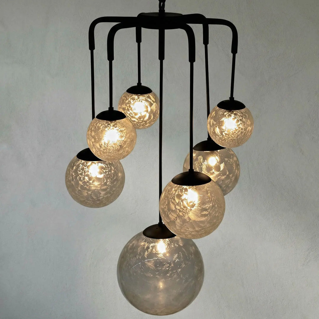 Artemis Chadelier, Metal w/Black Finish