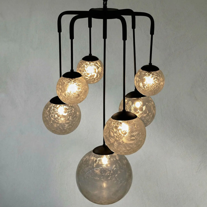 Artemis Chadelier, Metal w/Black Finish