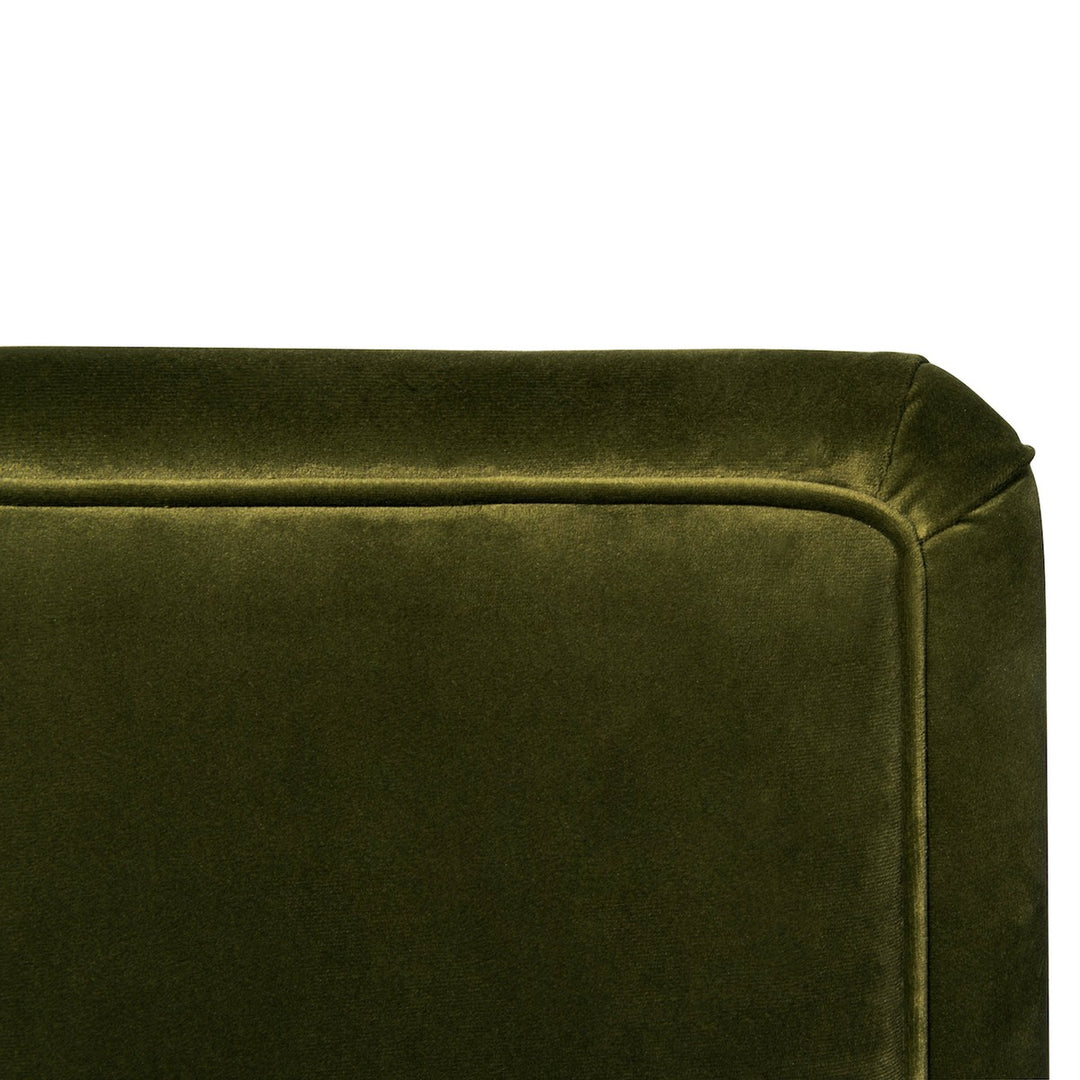 Lansky - Three Leg Fully Upholstered Barrel Chair In Olive Velvet