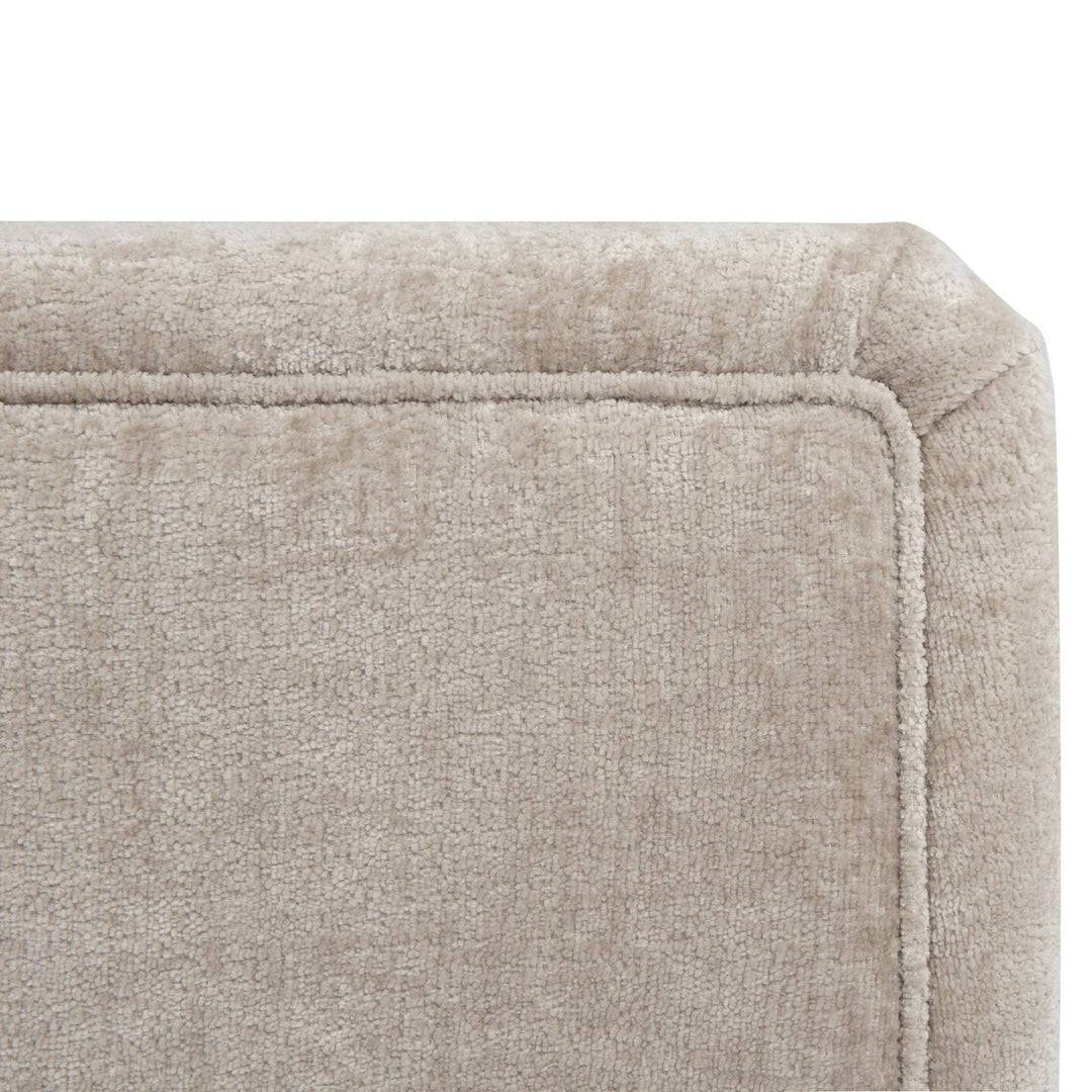 Lansky - Three Leg Fully Upholstered Barrel Chair In Taupe Textured Chenille