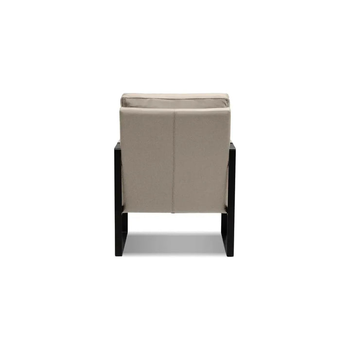 Mitchell Lounge Chair Wheat Leather Black Powder Coated Legs