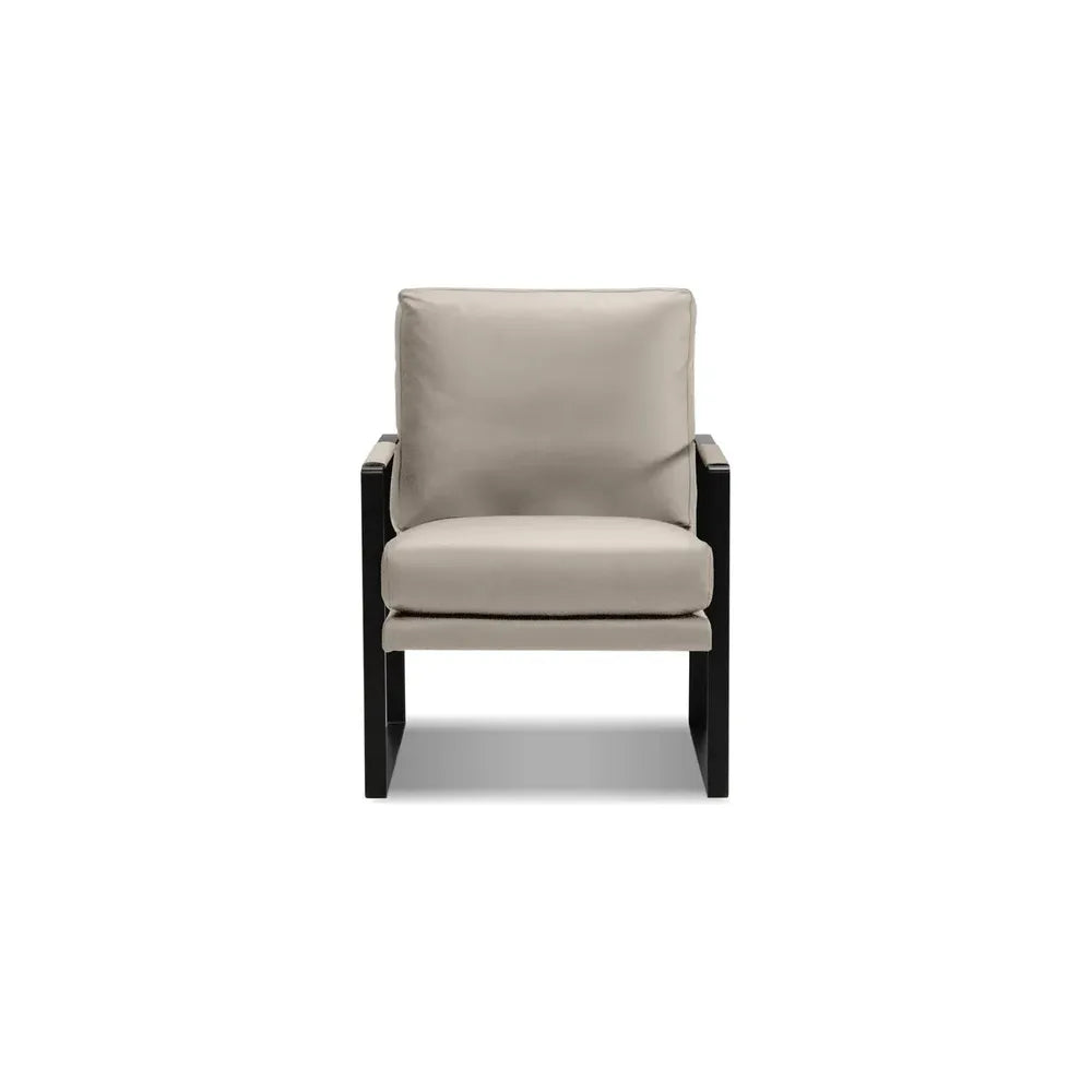 Lounge Chairs Mitchell Lounge Chair Wheat Leather Black Powder Coated Legs