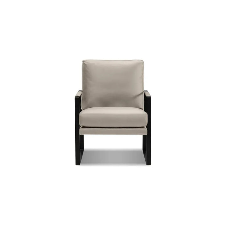 Lounge Chairs Mitchell Lounge Chair Wheat Leather Black Powder Coated Legs