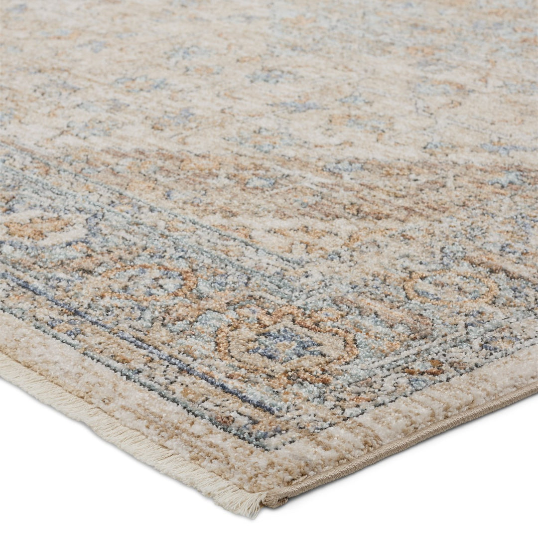 Jaipur Living Heir Medallion Beige/ Blue Area Rug (4'X6')