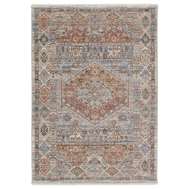 Jaipur Living Madrid Medallion Red/ Blue Runner Rug (3'X10')