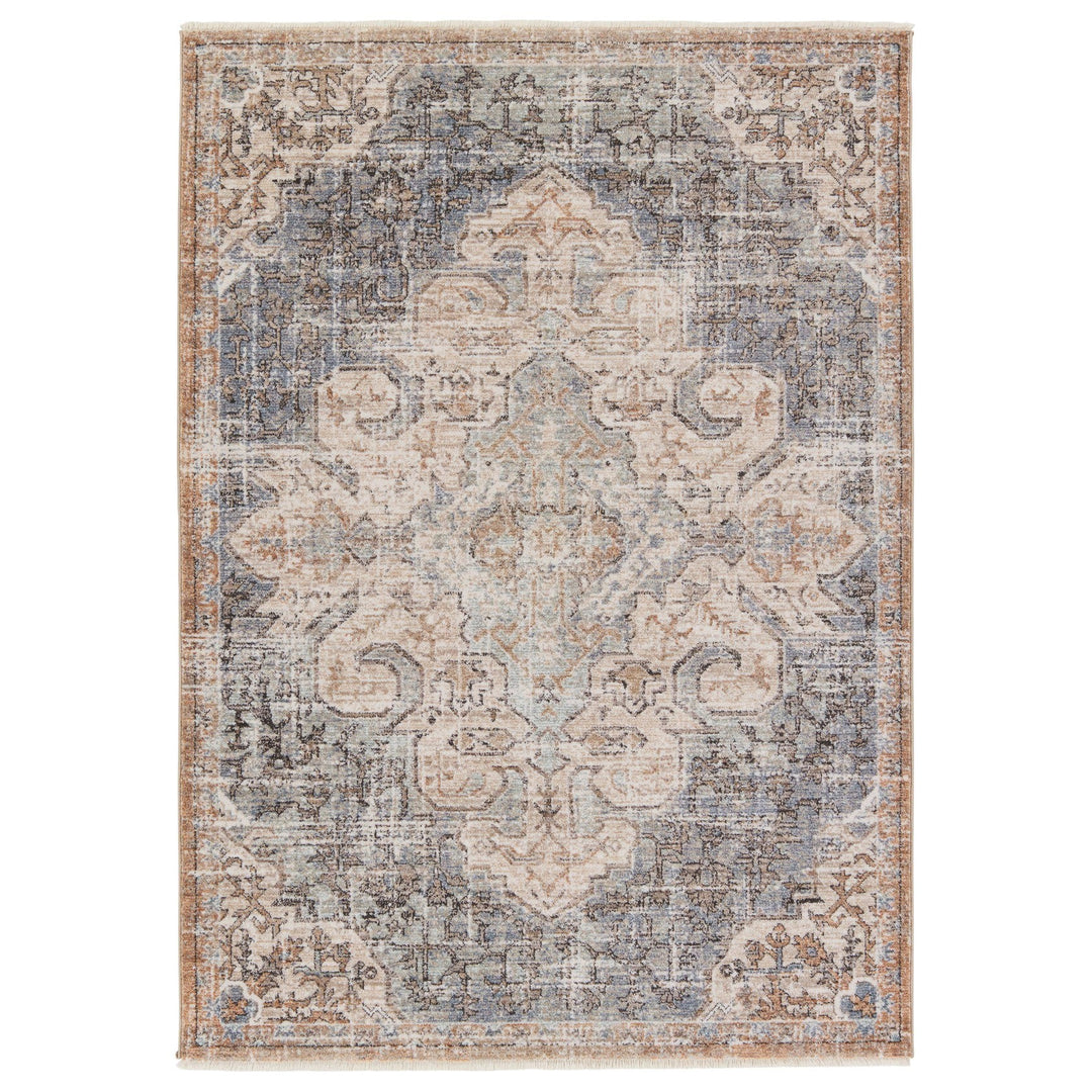 Jaipur Living Lynette Medallion Tan/ Blue Area Rug (4'X6')