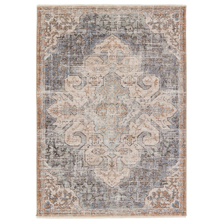 Jaipur Living Lynette Medallion Tan/ Blue Area Rug (4'X6')