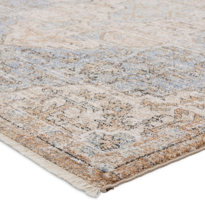 Jaipur Living Lynette Medallion Tan/ Blue Area Rug (4'X6')